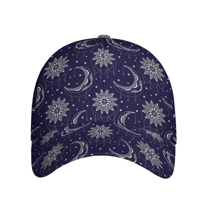 Boho Sun And Moon Pattern Print Baseball Cap
