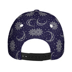 Boho Sun And Moon Pattern Print Baseball Cap