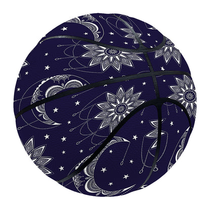 Boho Sun And Moon Pattern Print Basketball