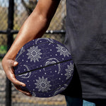 Boho Sun And Moon Pattern Print Basketball