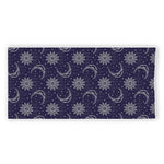 Boho Sun And Moon Pattern Print Beach Towel