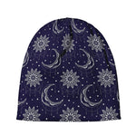 Boho Sun And Moon Pattern Print Beanie