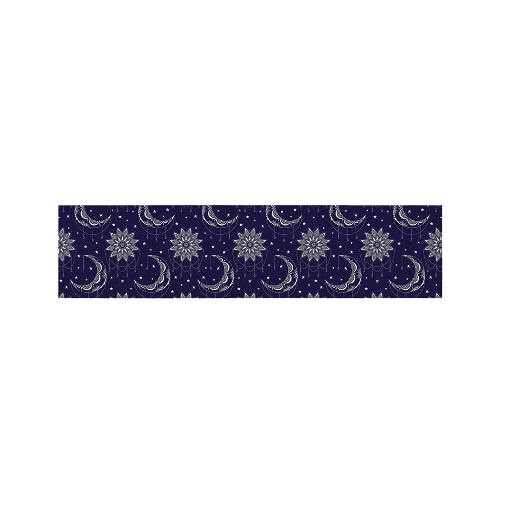 Boho Sun And Moon Pattern Print Bed Runner
