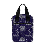 Boho Sun And Moon Pattern Print Bible Tote Bag