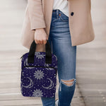 Boho Sun And Moon Pattern Print Bible Tote Bag