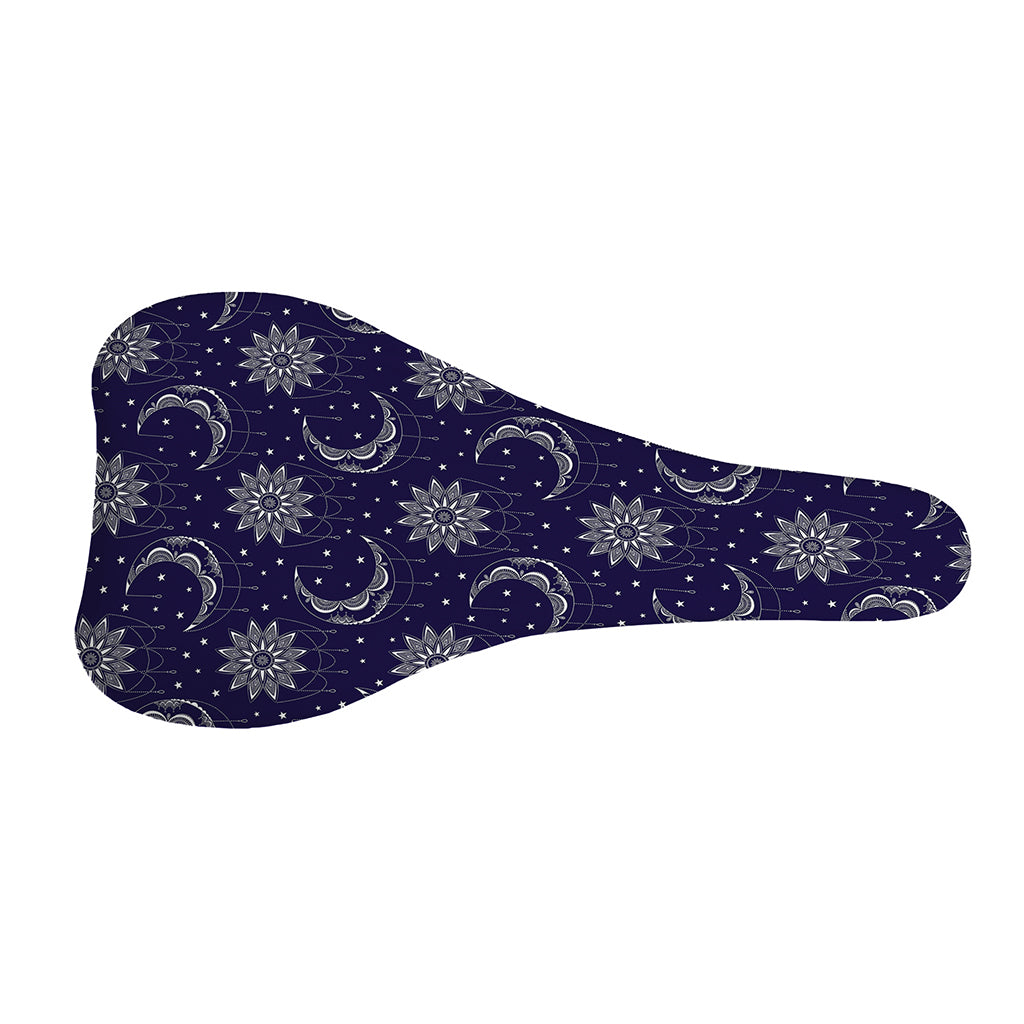 Boho Sun And Moon Pattern Print Bicycle Seat Cover