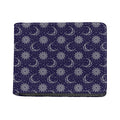 Boho Sun And Moon Pattern Print Bifold Wallet
