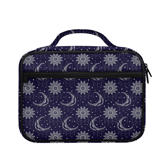 Boho Sun And Moon Pattern Print Briefcase Bible Bag