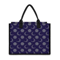 Boho Sun And Moon Pattern Print Canvas Tote Bag