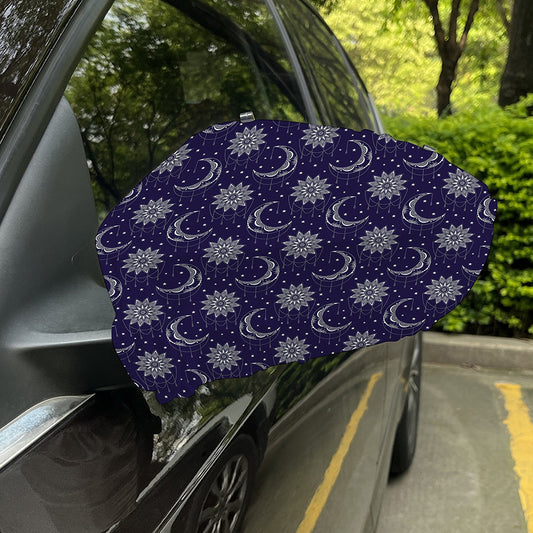Boho Sun And Moon Pattern Print Car Side Mirror Covers