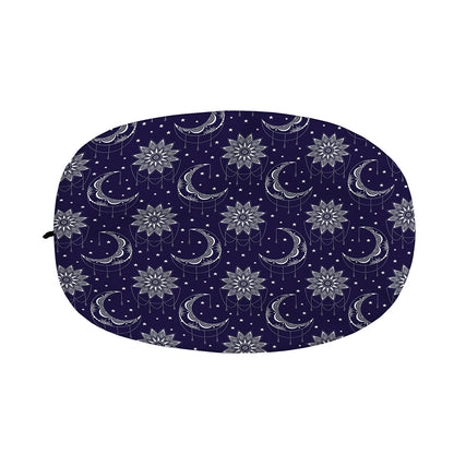 Boho Sun And Moon Pattern Print Car Side Mirror Covers