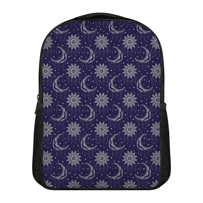 Boho Sun And Moon Pattern Print Casual Backpack
