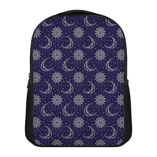 Boho Sun And Moon Pattern Print Casual Backpack