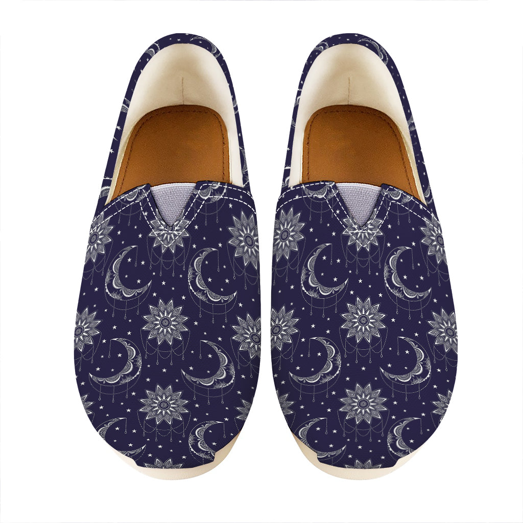 Boho Sun And Moon Pattern Print Casual Shoes