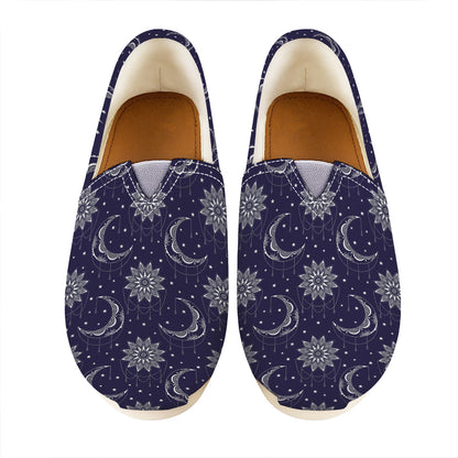 Boho Sun And Moon Pattern Print Casual Shoes