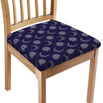 Boho Sun And Moon Pattern Print Chair Cushion Cover