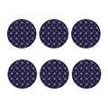 Boho Sun And Moon Pattern Print Coaster Set