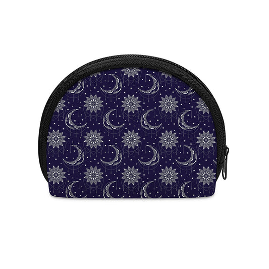 Boho Sun And Moon Pattern Print Coin Purse
