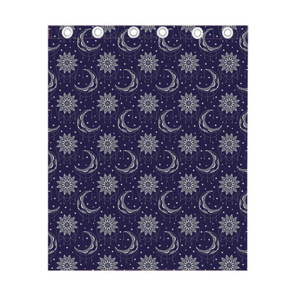 Boho Sun And Moon Pattern Print Curtain