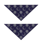 Boho Sun And Moon Pattern Print Dog Bandana