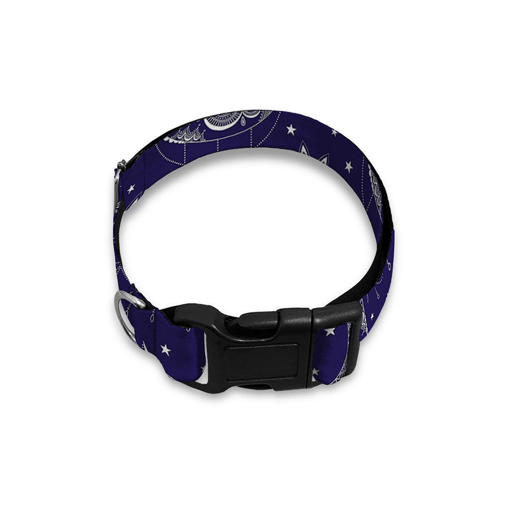 Boho Sun And Moon Pattern Print Dog Collar