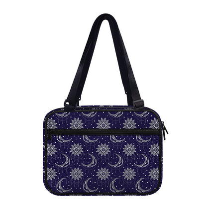 Boho Sun And Moon Pattern Print Double Strap Bible Bag