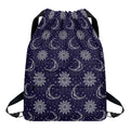 Boho Sun And Moon Pattern Print Drawstring Backpack