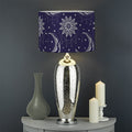 Boho Sun And Moon Pattern Print Drum Lamp Shade