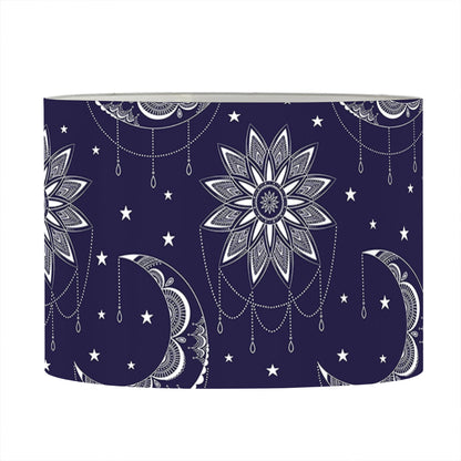 Boho Sun And Moon Pattern Print Drum Lamp Shade