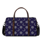 Boho Sun And Moon Pattern Print Duffle Bag