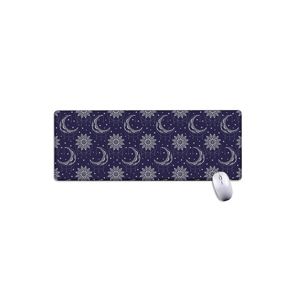 Boho Sun And Moon Pattern Print Extended Mouse Pad
