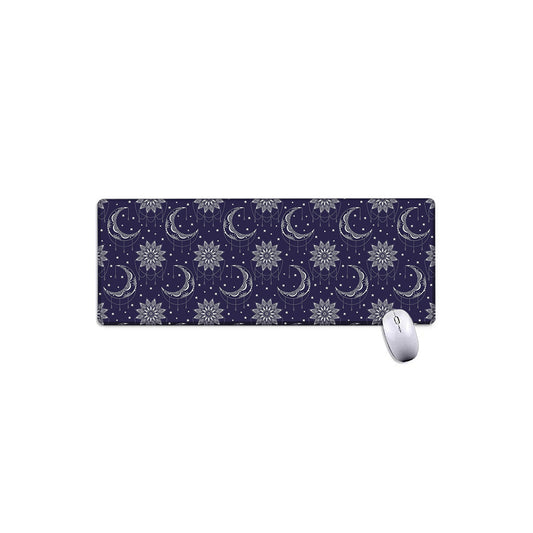 Boho Sun And Moon Pattern Print Extended Mouse Pad