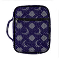 Boho Sun And Moon Pattern Print Front Pocket Bible Bag