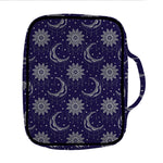 Boho Sun And Moon Pattern Print Front Pocket Bible Bag