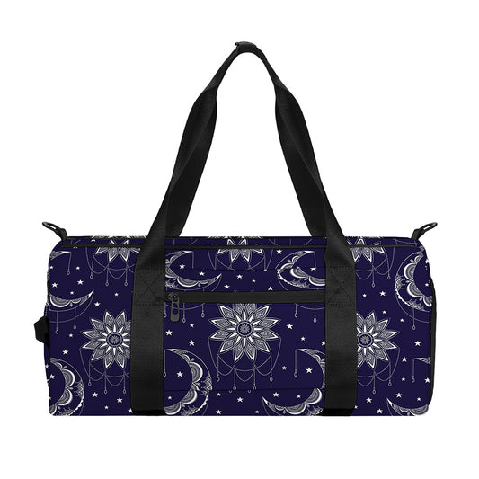 Boho Sun And Moon Pattern Print Gym Bag