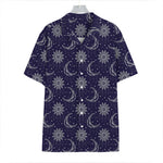Boho Sun And Moon Pattern Print Hawaiian Shirt