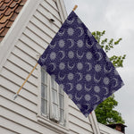 Boho Sun And Moon Pattern Print House Flag