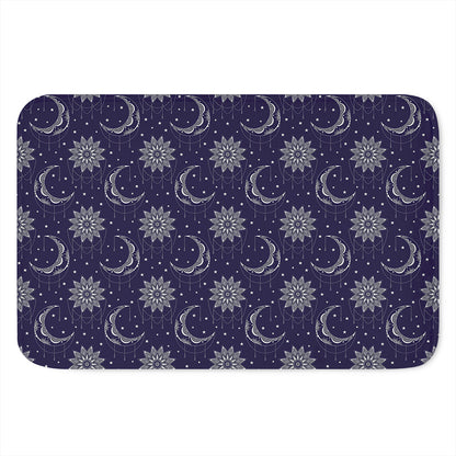 Boho Sun And Moon Pattern Print Indoor Door Mat