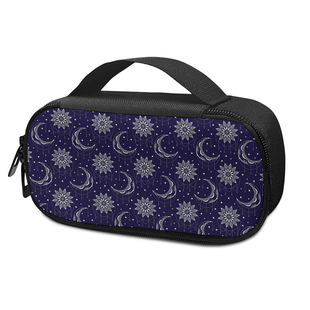 Boho Sun And Moon Pattern Print Insulin Cooler Travel Case