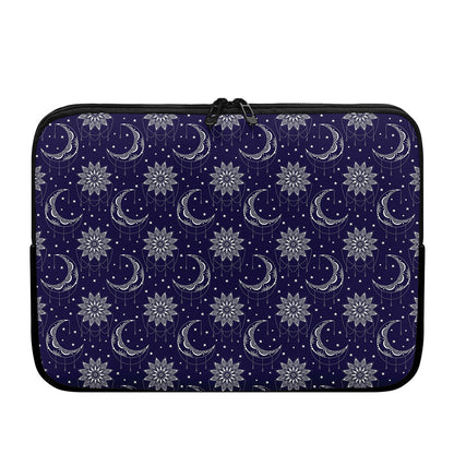 Boho Sun And Moon Pattern Print Laptop Sleeve