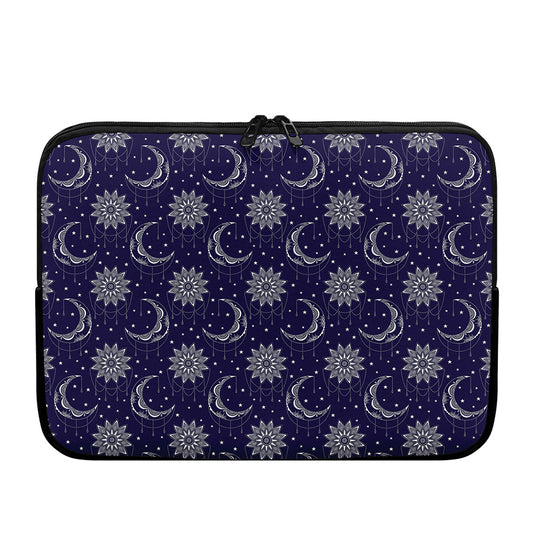 Boho Sun And Moon Pattern Print Laptop Sleeve