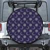 Boho Sun And Moon Pattern Print Leather Spare Tire Cover