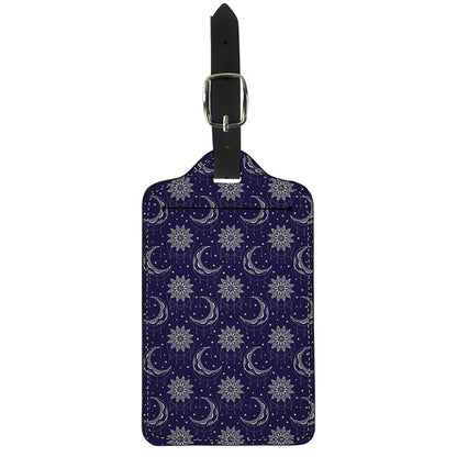 Boho Sun And Moon Pattern Print Luggage Tag