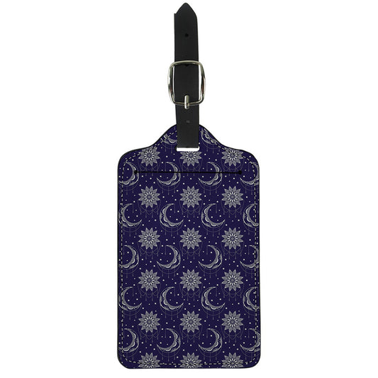 Boho Sun And Moon Pattern Print Luggage Tag