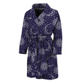 Boho Sun And Moon Pattern Print Men's Bathrobe