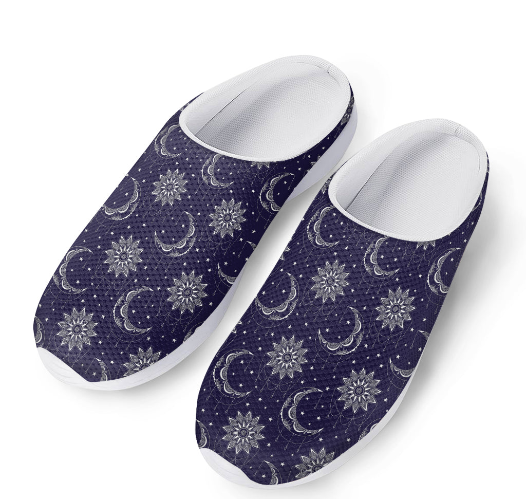 Boho Sun And Moon Pattern Print Mesh Casual Shoes