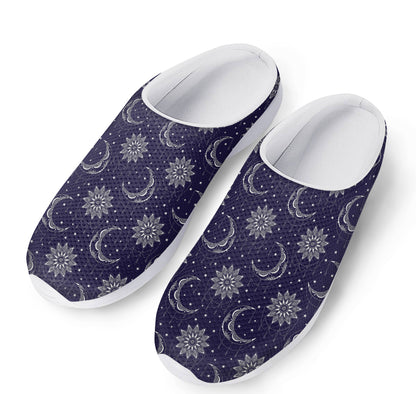 Boho Sun And Moon Pattern Print Mesh Casual Shoes