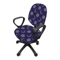 Boho Sun And Moon Pattern Print Office Chair Cover
