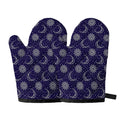 Boho Sun And Moon Pattern Print Oven Mitts