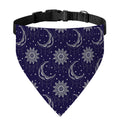 Boho Sun And Moon Pattern Print Over The Collar Dog Bandana